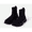 Black, variant on Women's Fashion Ankle Boots with Chunky Block Heel and Knit Sock Design - Winter Boots