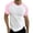 Pink, variant on Aayomet Mens Purple Clothing Mens Spring Summer Casual Sports Color Block Raglan Sleeves Round Neck T Band T Shirts Gray,XXL