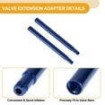thumbnail image 3 of 2 Pcs 70mm Extensión de Válvula de Llanta Universal de Aleación de Aluminio 180 Grados Extensor de Vástago de Llanta para Automóvil Motocicleta RV Camión Bicicleta, 3 of 6