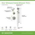 thumbnail image 3 of Symmons 3595BSTN15TRM Dia Hydromersion Pressure Balanced Shower System - Nickel, 3 of 7