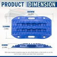 thumbnail image 4 of BUNKER INDUST Off-Road Traction Boards, 2 Pcs Recovery Tracks Traction Mat for 4X4 Jeep Mud, Sand, Snow Traction Ladder-Blue Tire Traction Tool, 4 of 7