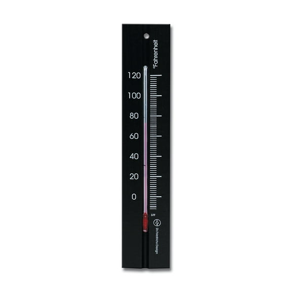 Wall Thermometer 7.8 inch Beechwood Black Finish