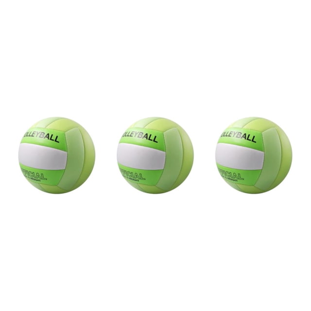 maskred Volleyball Extérieur Aventure Étanche et PVC Conçu pour Sans Fuite Volleyball Rond pour Extérieur Vert 3ensemble