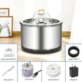 thumbnail image 3 of Fuente De Agua Para Gatos Dispensador Automático De Agua Para Mascotas De 2.5L Con Filtros De 4 Etapas Fuente De Agua Potable Eléctrica Alimentador De Agua Ultra Silencioso Para Gatos Y Perros seitruly PT002152-00, 3 of 6