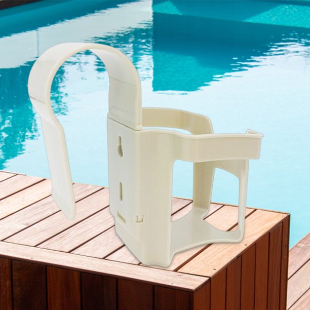 Portavasos para el lado de la piscina para barandilla superior redonda Portabebidas para piscinas Accesorios para piscinas Hugtrwg Para estrenar