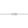 thumbnail image 4 of 925 Sterling Silver 1mm Flat Cable Chain 18 Inch, 4 of 5