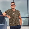 thumbnail image 4 of Fotbe Polo de Golf pour Hommes Motif Cafetières – Chemise de Golf Respirante avec Col Boutonné-TTG, 4 of 6