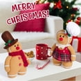 thumbnail image 4 of Gingerbread Man Christmas Decoration Gingerbread Man Baby Doll Cute Party Wool Gingerbread Man Toy Decoration, 4 of 10