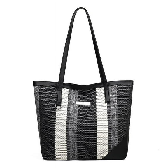 JennyShop Canvas Bag Large Capacity Commuter Bag Niche Design Stylish New Tote Bag Simple Handbag Shoulder Bag