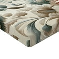 thumbnail image 2 of Ambesonne Vintage Fitted Sheet, Soft Color Floral Nostalgia, California King, Eggshell Pale Slate Blue, 2 of 3