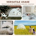 thumbnail image 6 of Twin Bed Tent for Kids, Twin Size Toddler Canopy Indoor Princess Playhouse Privacy Tents on Bunk Bed Sleep for Girls Boys, Kid Toys for Birthday Gift, Bohemian Tassel, White, 6 of 14