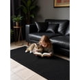 thumbnail image 5 of HAKUNA Waffle Bath Mat Black 4'x2',Boho Woven Modern Bath Rug Mats, Absorbent Non Slip Bathroom Floor Mat, Soft Washable Bath Rugs with Tassels for Bathroom, Bedroom, Kitchen, Shower, Tub, 5 of 8