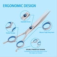 thumbnail image 4 of ZOUYUE Dog Grooming Scissors with Safety Round Tips, Heavy Duty Titanium Pet Grooming Trimmer Kit, Professional Thinning Shears, Curved Scissors with Comb for Dogs and Cats (Set of 4), 4 of 7