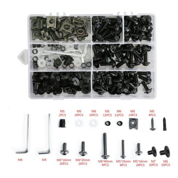 Applicable to Black Fairing Bolts and Screws Body Kit