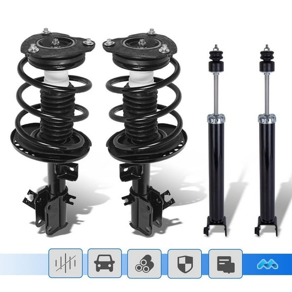For 2007-2012 Nissan Altima 4cyl Shocks Struts Absorbers Front & Rear 4Pcs