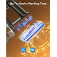 thumbnail image 6 of Evmore Lightweight Stick Vacuums Cordless Vacuum Cleaner for Hard Floor Carpet Pet Hair Home(38Kpa/400W, 45Mins), 6 of 7