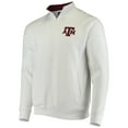 thumbnail image 2 of Men's Colosseum White Texas A&M Aggies Tortugas Logo Quarter-Zip Jacket, 2 of 3