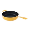 thumbnail image 1 of Chuck Hughes Cast Iron Deep Skillet, 3.75 L (4 qt.) Yellow, 1 of 1