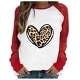 thumbnail image 1 of CEHVOM T-shirt Décontracté à Manches Longues à Col Rond pour Femmes avec Imprimé d'Hiver en Liquidation, 1 of 4