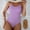 Purple, variant on USSUMA Bathing Suit for Women Solid Color One Piece Swimsuit Backless Swim Suit with Pad Dressy Casual Womens Fashion for Swimming Purple Clearance