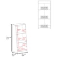 thumbnail image 3 of Three-Tier Ladder Bookcase with Modern Design - Perfect for Living Room Display, 3 of 4