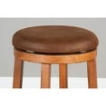 thumbnail image 2 of Sunny Designs 30" Sedona Wood Backless Swivel Stool in Rustic Oak (Set of 2), 2 of 4