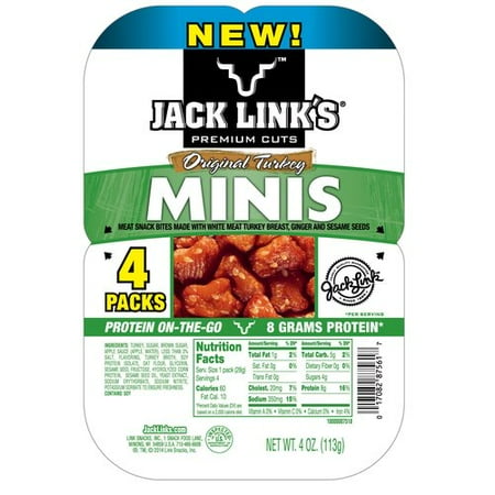 Jack Link's Original Turkey Mini Bites, 4 count, 4 oz