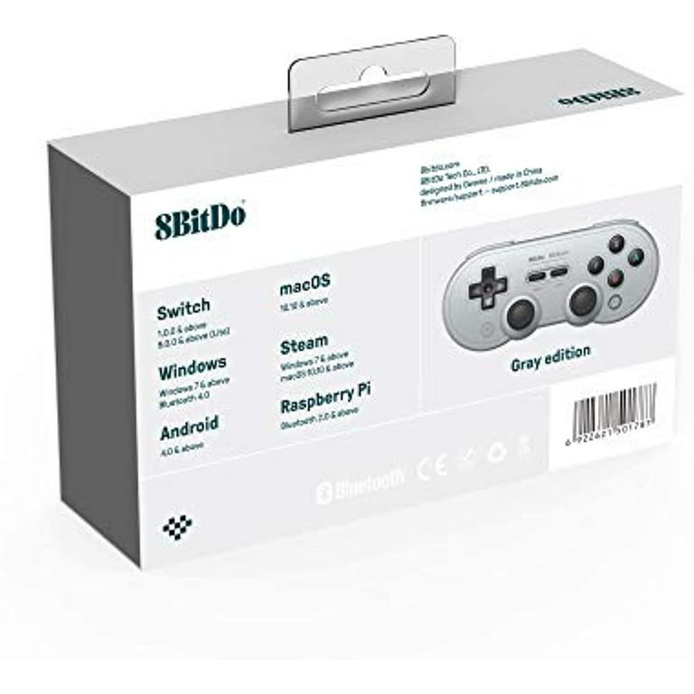Control Nintendo Switch Nargos 8Bitdo SN30 Pro no cable-Gris