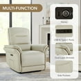 thumbnail image 4 of Spruce & SpringDual Motor Zero Gravity Power Recliner with Smart Home Button, Creamy Gray, 4 of 5