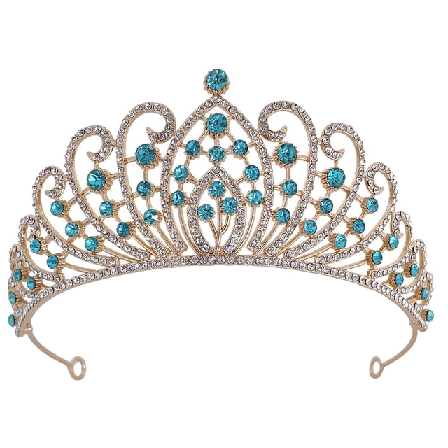 MasteelfCA Wedding Bride Crown Bridal Rhinestone Crown Birthday Party Tiara Wedding Hair Accessory