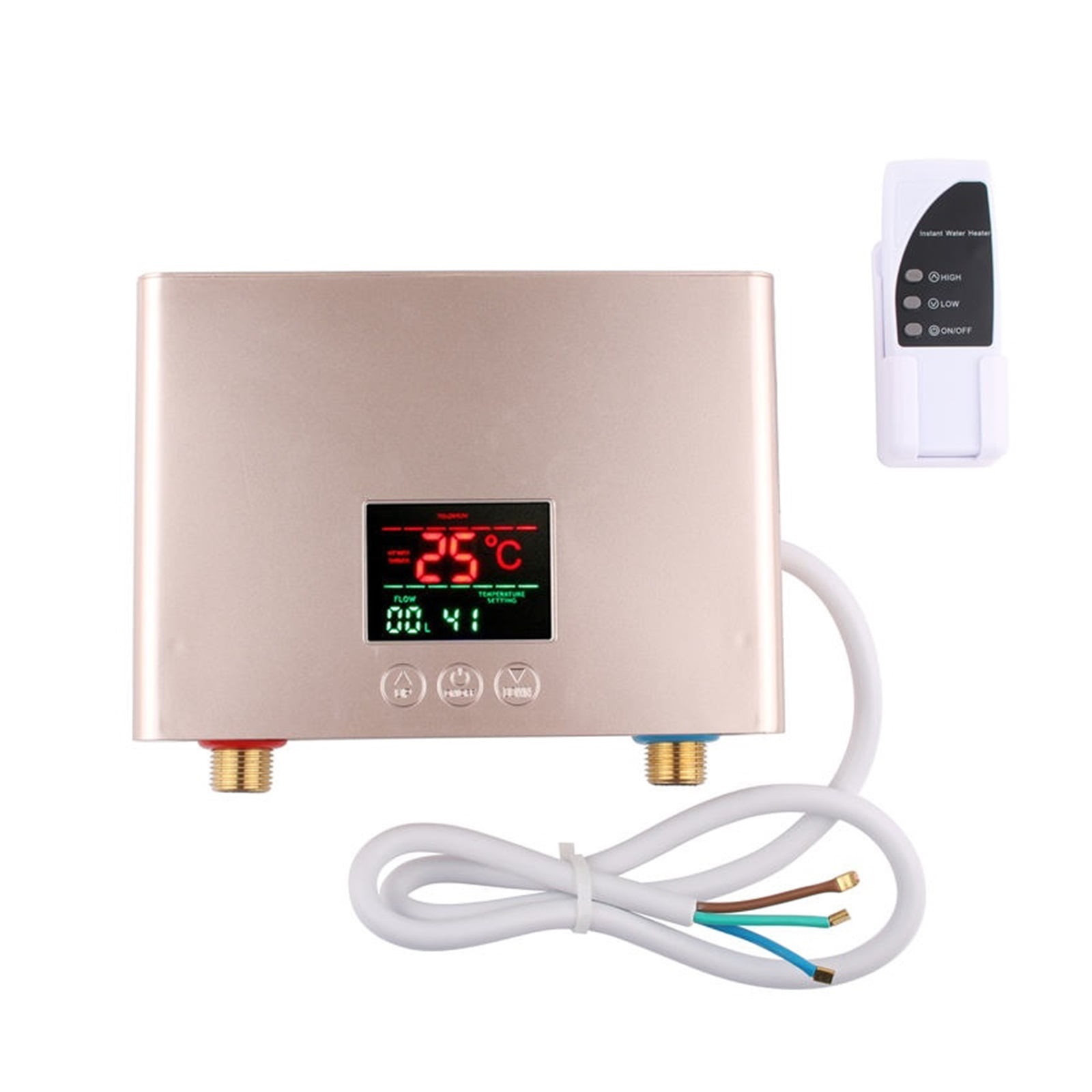 3KW/5.5KW Instant Water Heater Fast Heating Intelligent Frequency Conversion Constant Temperature Remote Control Water Heater ,Safety Protections