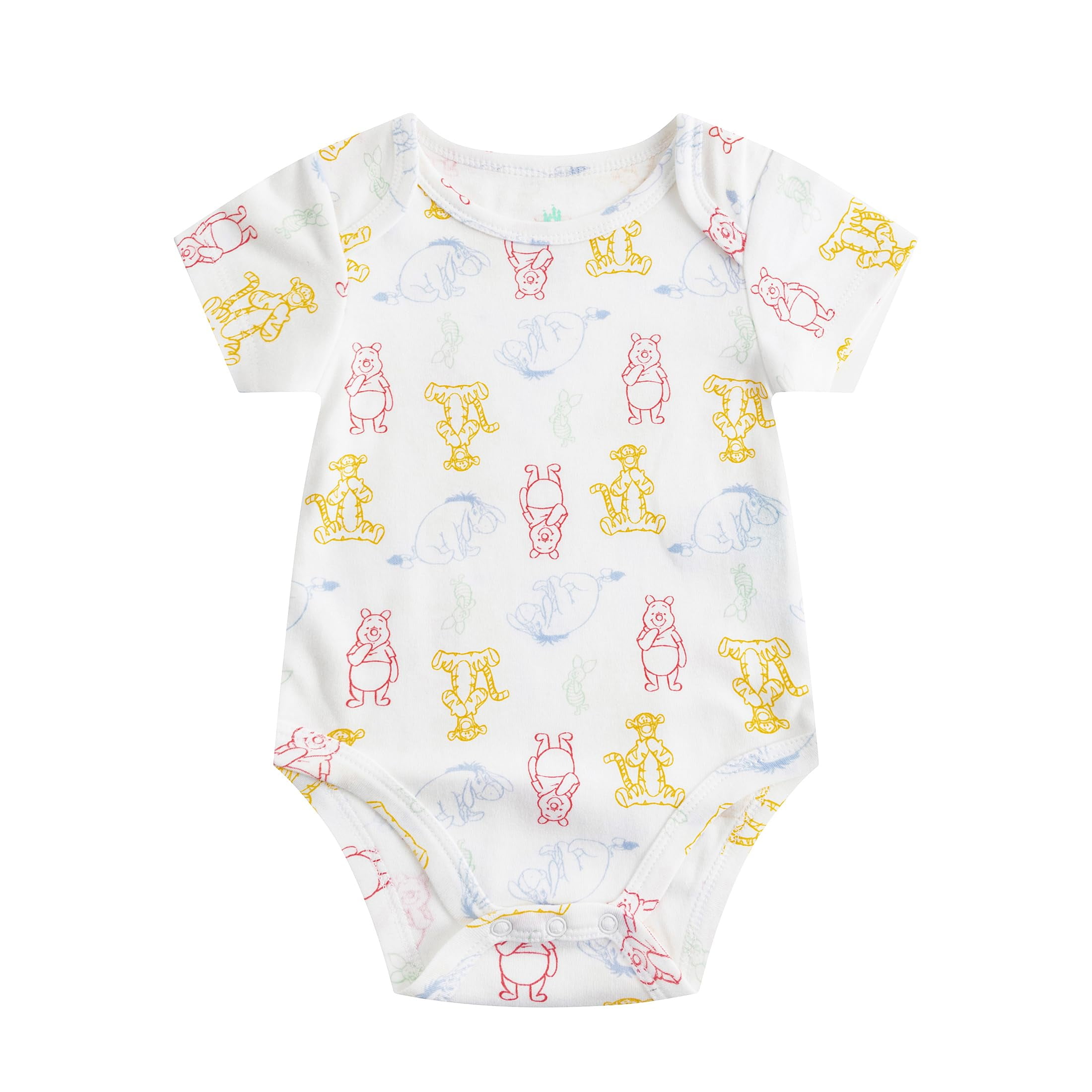 Disney Winnie the Pooh Baby Bodysuits (Boys), 5 Pack, Sizes NB-18M
