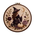 thumbnail image 2 of StlyGar 2026 Halloween Embroidery Kit for Beginners | Easy Ghost Black Cat Witch Bat Design Cross Stitch Kits ,Needlepoint Kit with Hoop, Pre-Printed Fabric Starter Kit WithThreads & Needles, 2 of 6