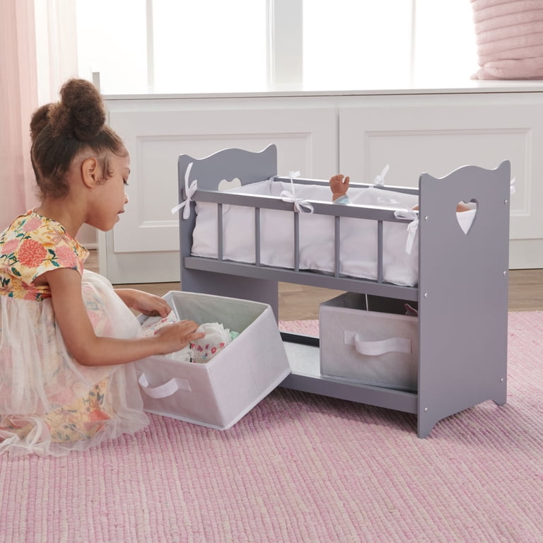 Badger Basket Executive Doll Crib Storage Gray photo 8