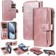 thumbnail image 1 of For iPhone 17 Pro Phone Case PU Leather Zipper Wallet Detachable Cover -, 1 of 5