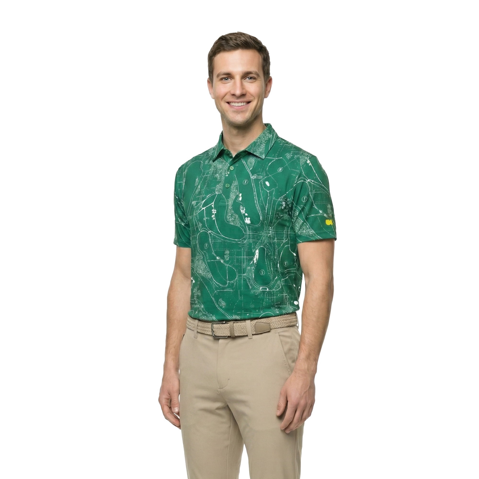 Birdie Bound Men's and Big and Tall Men's Novelty Print Polo Shirt, Sizes XS-4XLT
