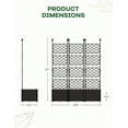 thumbnail image 2 of Garvee Garden Bed Box with Trellis, 50 x 16.2 x 63 inch,  Black, 2 of 6