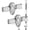 Clear gray, variant on Sekonow 2 Pack Broom Holder Mop Hanger - Strong Suction Cup - No Drill Removable Broom Organizer Rack Wall Mount with Hooks for Bathroom Kitchen Garage, Clear Grey