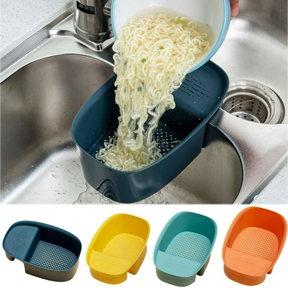 Cheers.US Over the Sink Colander Strainer Basket - Wash Vegetables and Fruits, Drain Cooked Pasta and Dry Dishes - Extendable - New Home Kitchen Essentials