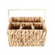 thumbnail image 2 of Woven Basket,Handwoven Rattan 4 Compartments Toiletries Basket,Grass Rattan Serving Organizer Pastoral Style,Table Rattan Woven Storage Basket Restaurant,Handmade Fruit Platter for Kitchen, 2 of 9