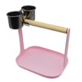 thumbnail image 1 of Puesto de Juegos para Loros YONGSHENG Soporte de Entrenamiento de Madera con Alimentador de Metal, 1 of 5