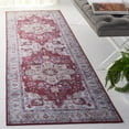 thumbnail image 2 of SAFAVIEH Tucson Camillo Traditional Machine Washable Runner, 2'6" x 8', Burgundy/Beige, 2 of 8