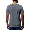 thumbnail image 6 of Mens Shirts, Awwp Mens Workout T-Shirts Quick Drying Athletic Short Sleeve Crew Neck Running Gym Tee Tops Grey XL, 6 of 9