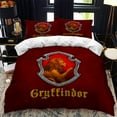 thumbnail image 3 of Gryffindor Logo Duvet Cover Suit, Microfiber, Soft Harry Potter Duvet Cover 3 Piece Set-YOUYOU, 3 of 4
