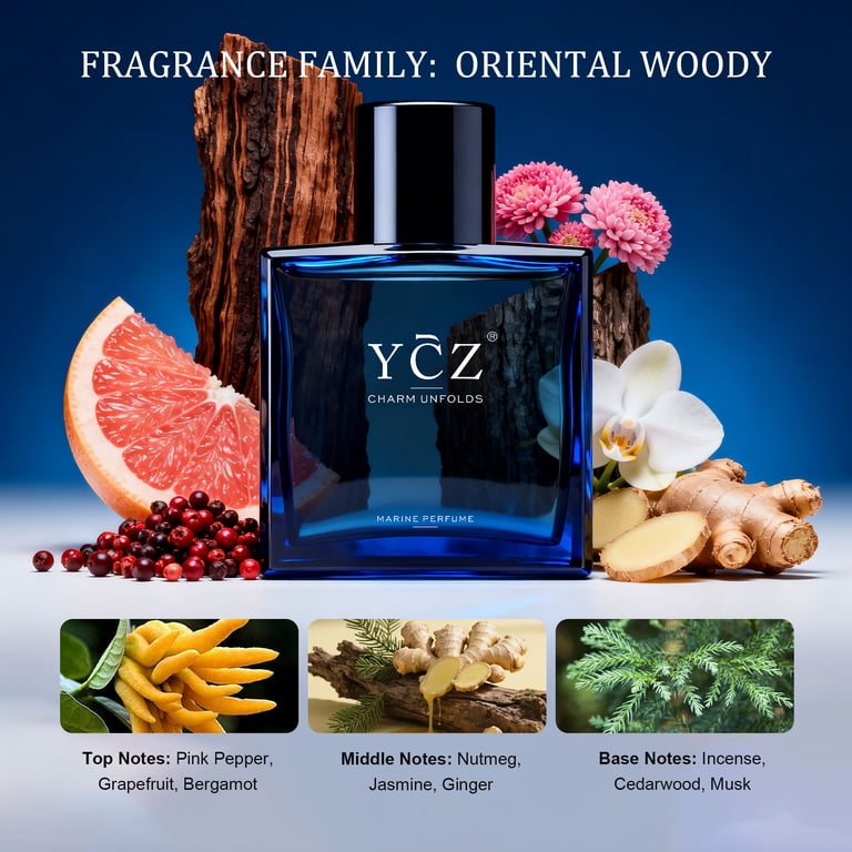 YCZ Midnight Marine Man Office and Date Long Lasting Cologne