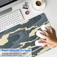 thumbnail image 4 of Dark Mountain-type Ocean Waves&nbsp;mouse Padswaterproofwashable&nbsp;for Office Home Work GamingmousematRubber Base Mousepad with Stitched Edges 31.5x11.8inches, 4 of 7