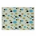 thumbnail image 1 of Abstract Cutting Board, Trippy Geometric Circles Dotted Yellow Rounds on Zig Zag Lines Background Art Print, Decorative Tempered Glass Cutting and Serving Board, Small Size, Aqua, by Ambesonne, 1 of 1