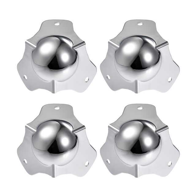 Unique Bargains Metal Box Corner Protectors Wooden Box Edge Guard Protector 58 x 58 x 58mm Silver Tone 4 pcs