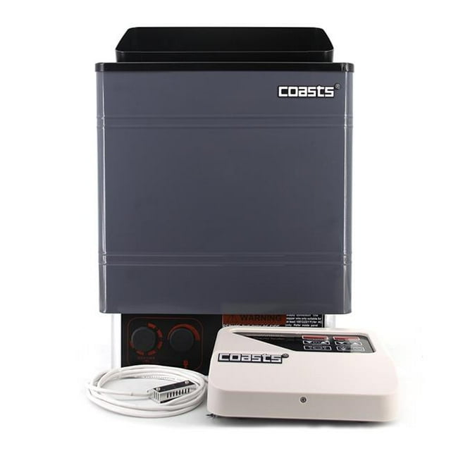 Coasts AM90MID4-UNB 9 kW 240V Sauna Heater with CON 4 Exterior Digital Controller for Spa Room