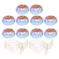 thumbnail image 1 of Wood Hanging Sign, 10pcs Durable Wooden Round Crafts Beautiful  For DIY Gifts For Home Decoration, 1 of 8